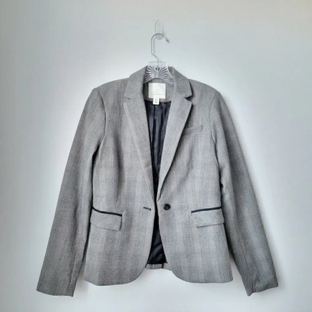MERCER & Madison Black & White Houndstooth Blazer